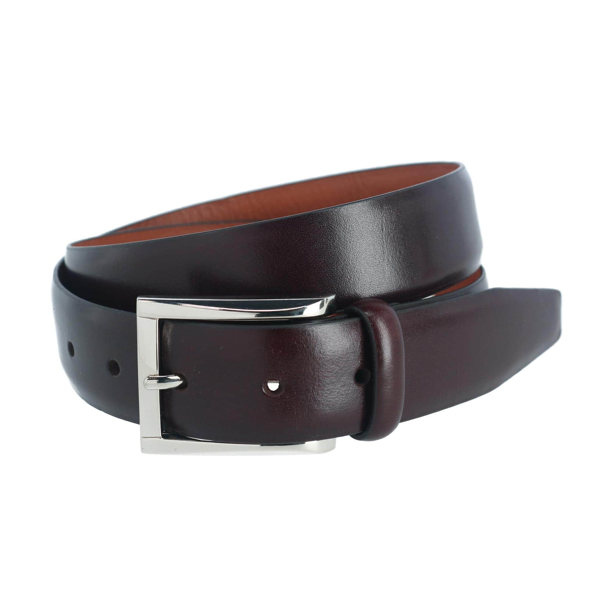 Trafalgar Men's Broderick 32mm Leather Dress Belt, Dark Brown, 40