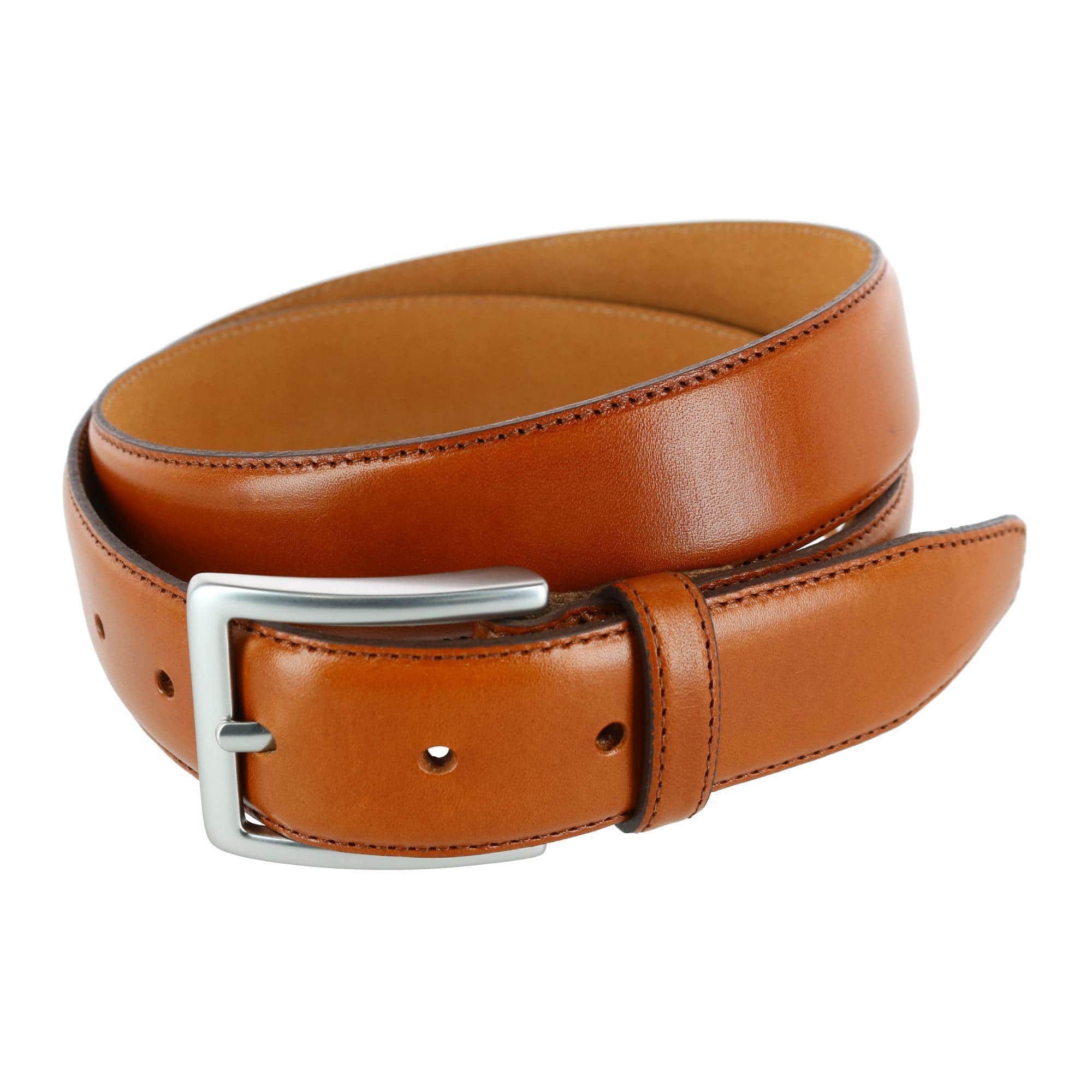 belt dress for men Mens Braided Leather (size 28/30 waist) Navy Blue & Tan / 28/30 Formal and comfortable 1.5" Black Leather w/buckle