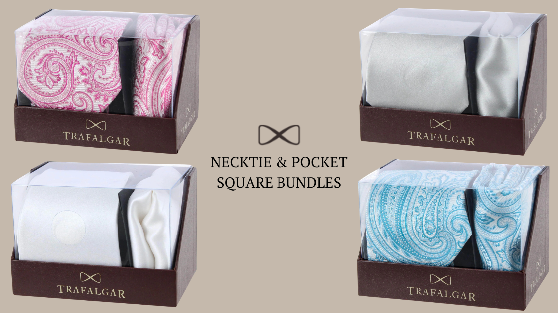 Trafalgar's New Necktie & Pocket Square Bundles