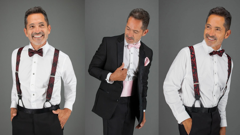 Trafalgar Valentine's Day Men's Braces, Neckties, and Bow Ties