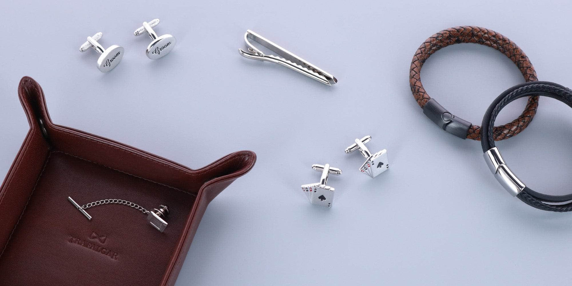 Men's Jewelry: Cufflinks, Tie Bars, Tie Tacks, Bracelets, and More! 