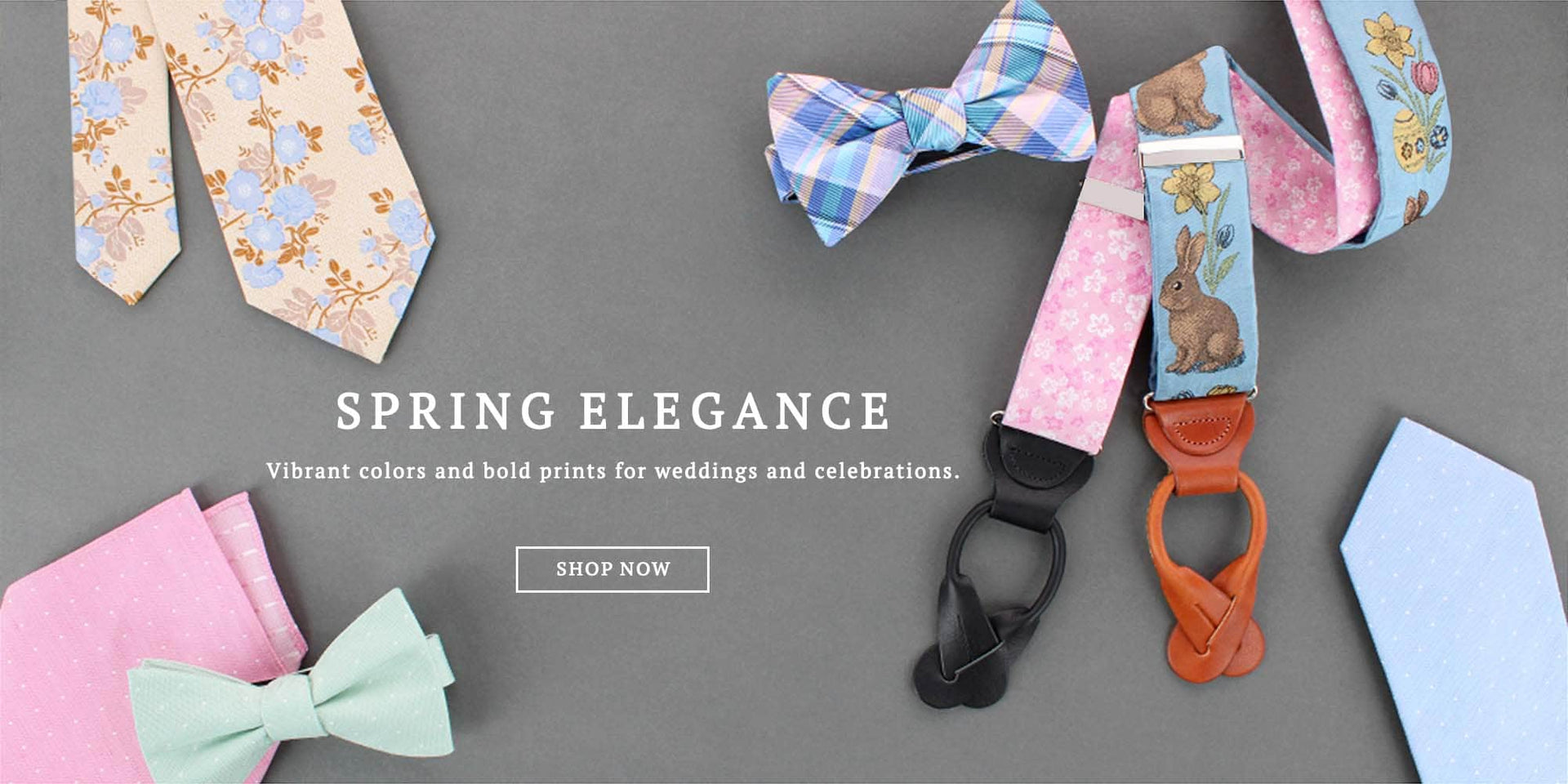 Spring Elegance. Vibrant colors and bold prints for weddings and celebrations. Shop now!