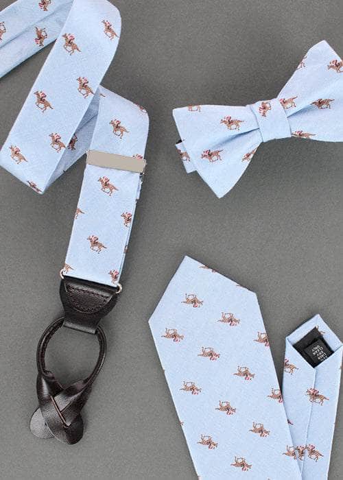 The Derby Collection braces, necktie, and bow tie