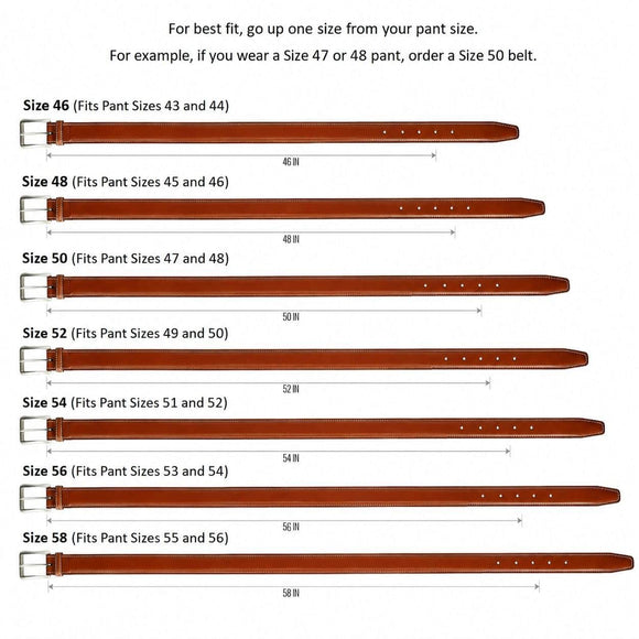 Big & Tall Classic Cortina 30mm Leather Belt