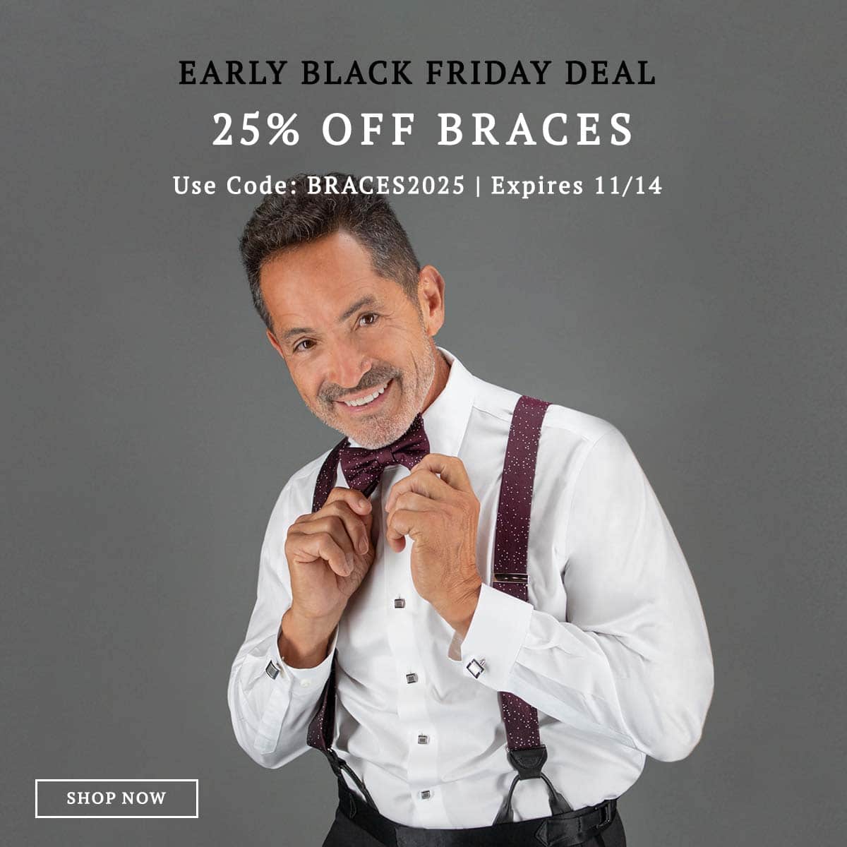 Early Black Friday Deal: 25% Off Braces! Use code BRACES2025. Expires 11/14. Shop now!