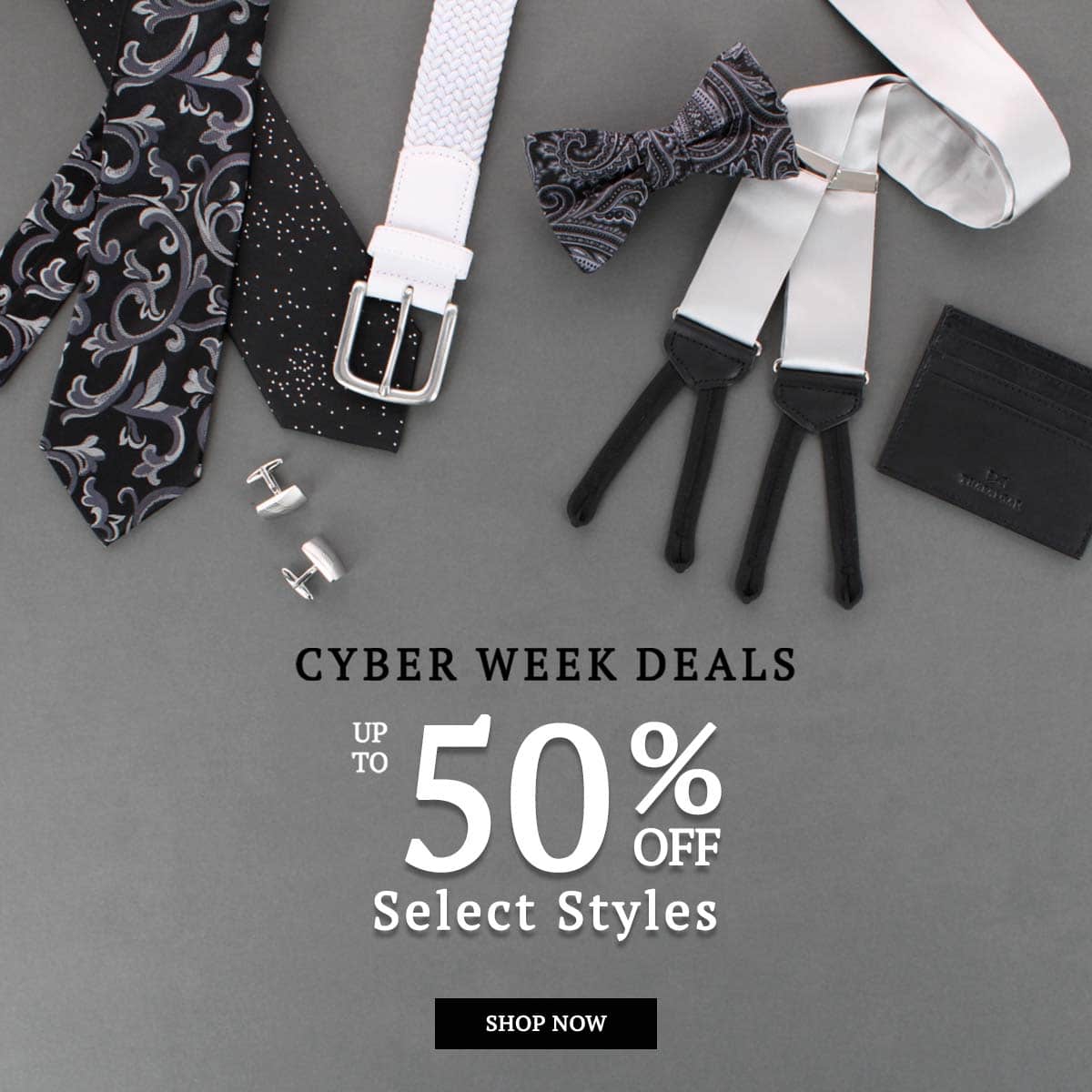 Cyber Week Deals: Up to 50% off select styles. Shop now!