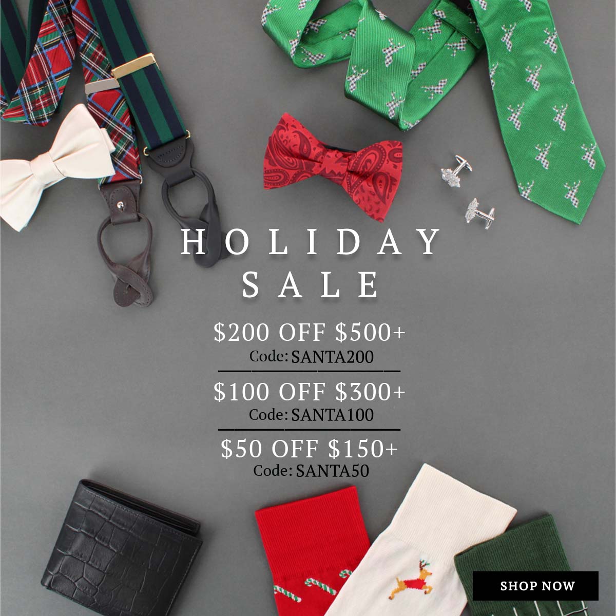 HOLIDAY SALE: $200 off $500+ with code SANTA200. $100 off $300+ with code SANTA100. $50 off $150+ with code SANTA50. Shop now!