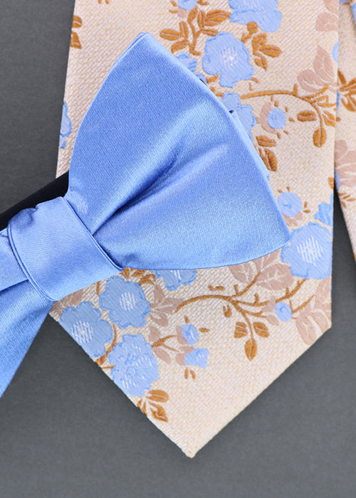 Sutton bow tie and floral necktie