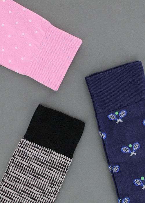 Three dress socks