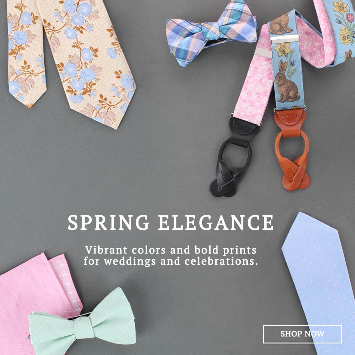 Spring Elegance. Vibrant colors and bold prints for weddings and celebrations. Shop now!