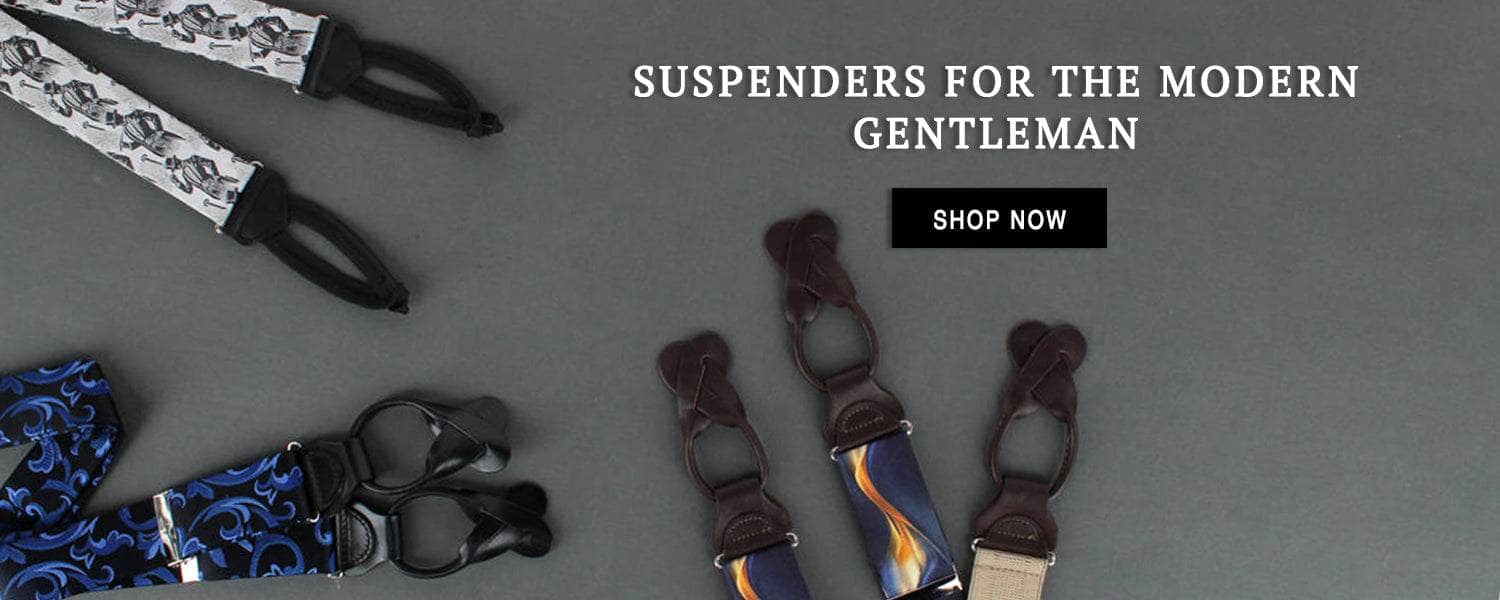 Suspenders for the modern gentleman. Shop now! Various image of braces pictured.