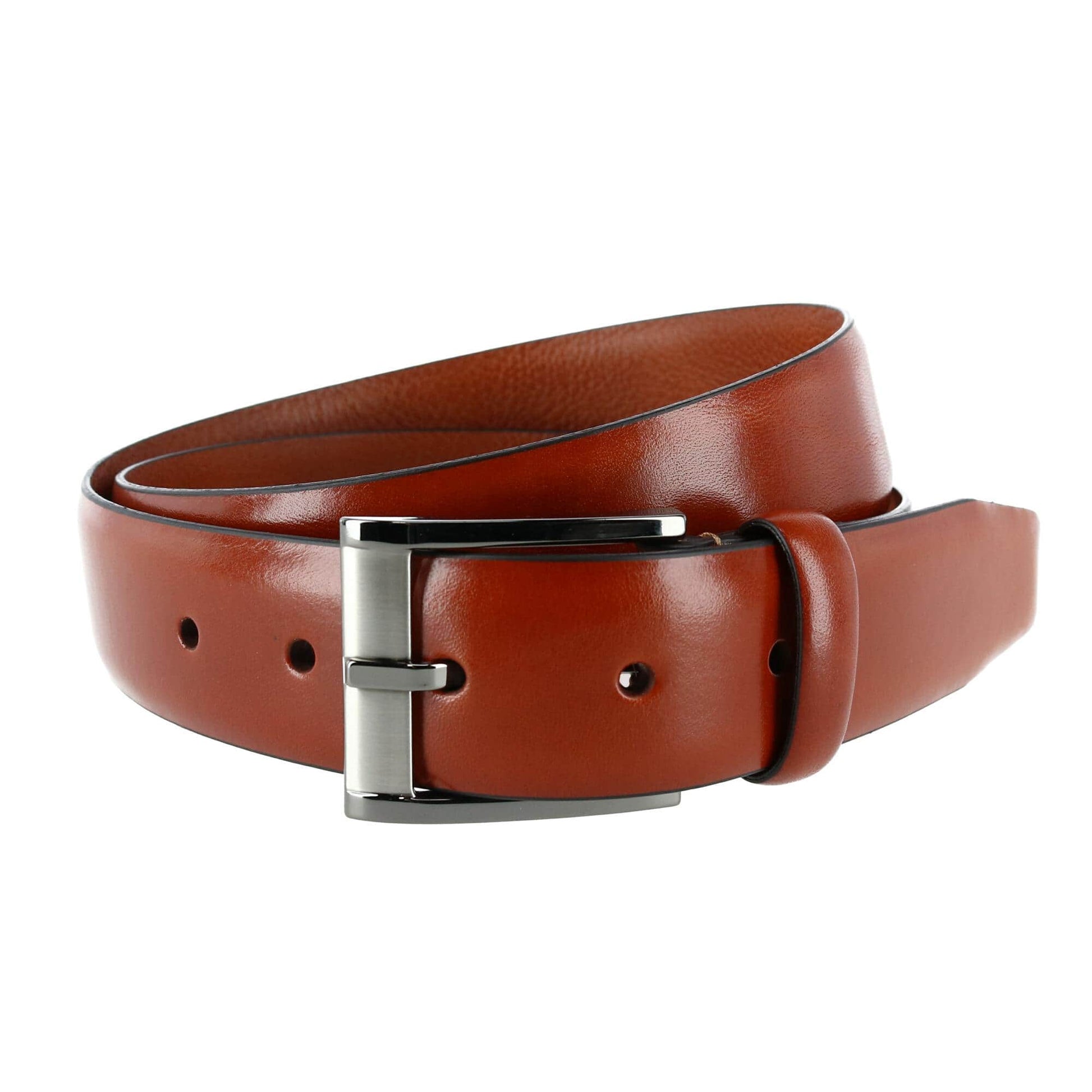 Matteo 35mm Feather Edge Dress Belt - Tan