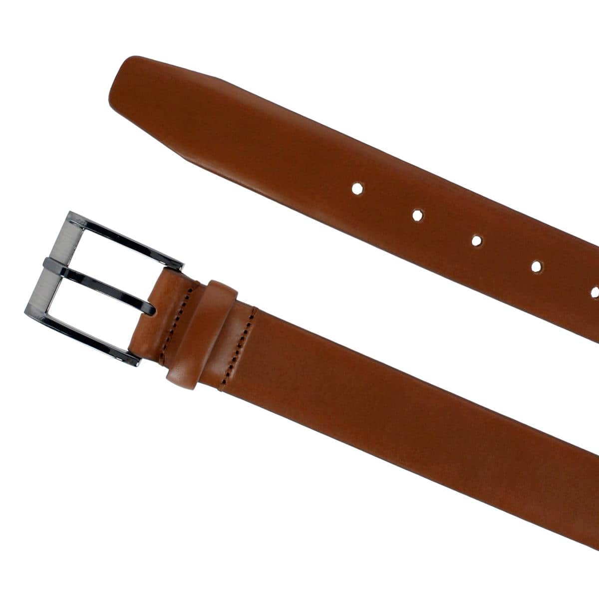 Matteo 35mm Feather Edge Dress Belt - English Tan