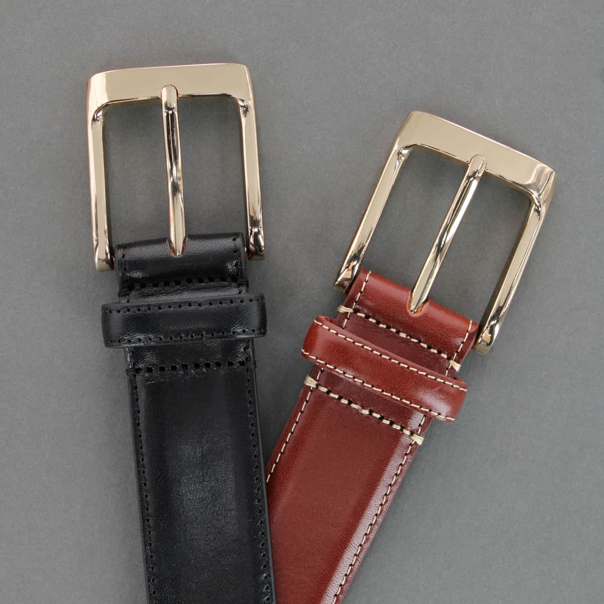 Cornelius 35mm Cortina Leather Dress Belt - Honey Maple