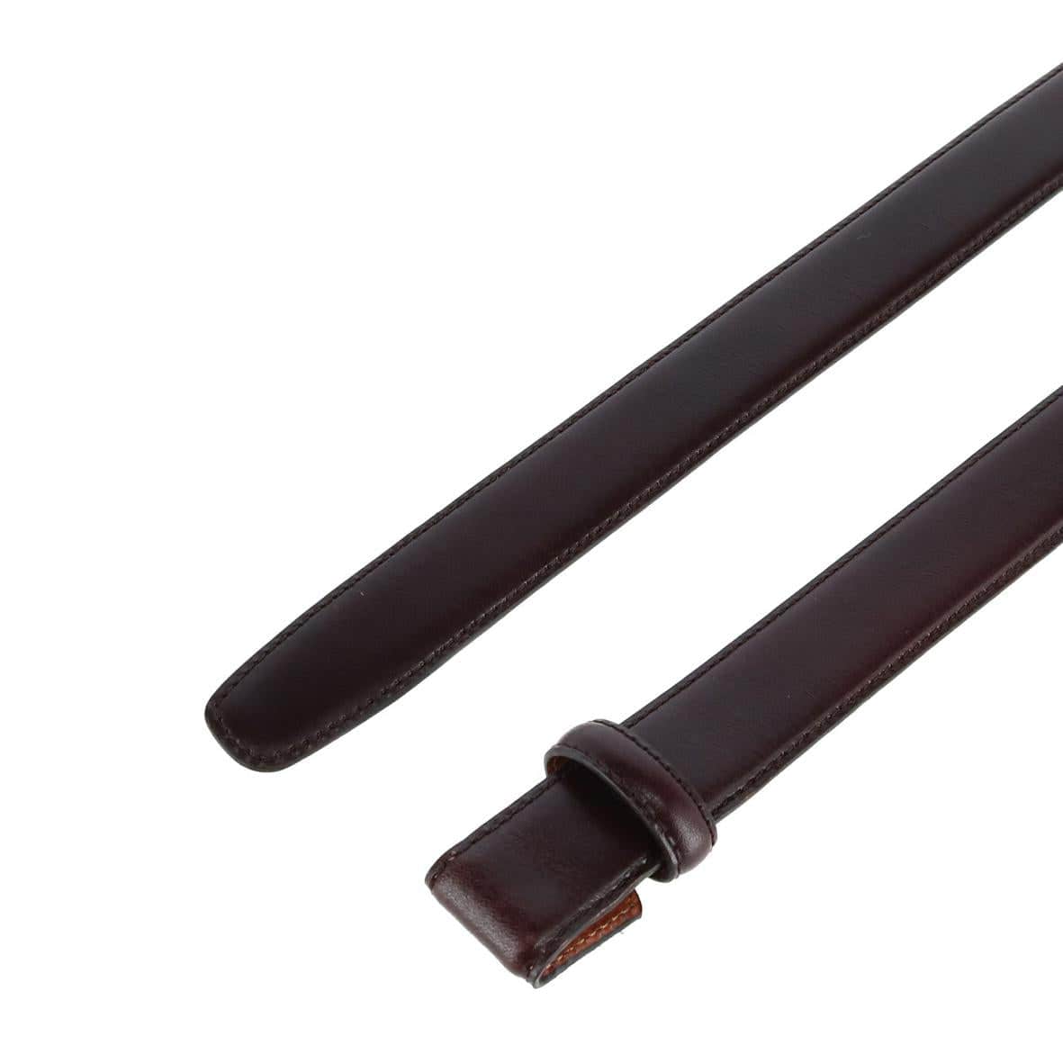 Cortina Leather 25mm Compression Belt Strap - Dark Brown