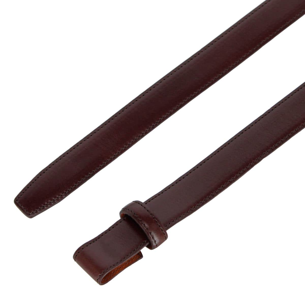 Cortina Leather 25mm Compression Belt Strap - Mahogany