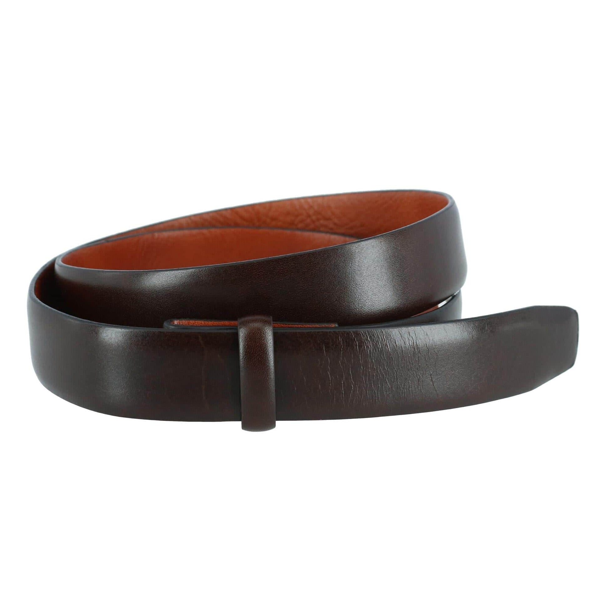 Cortina Leather 30mm Compression Belt Strap - Dark Brown