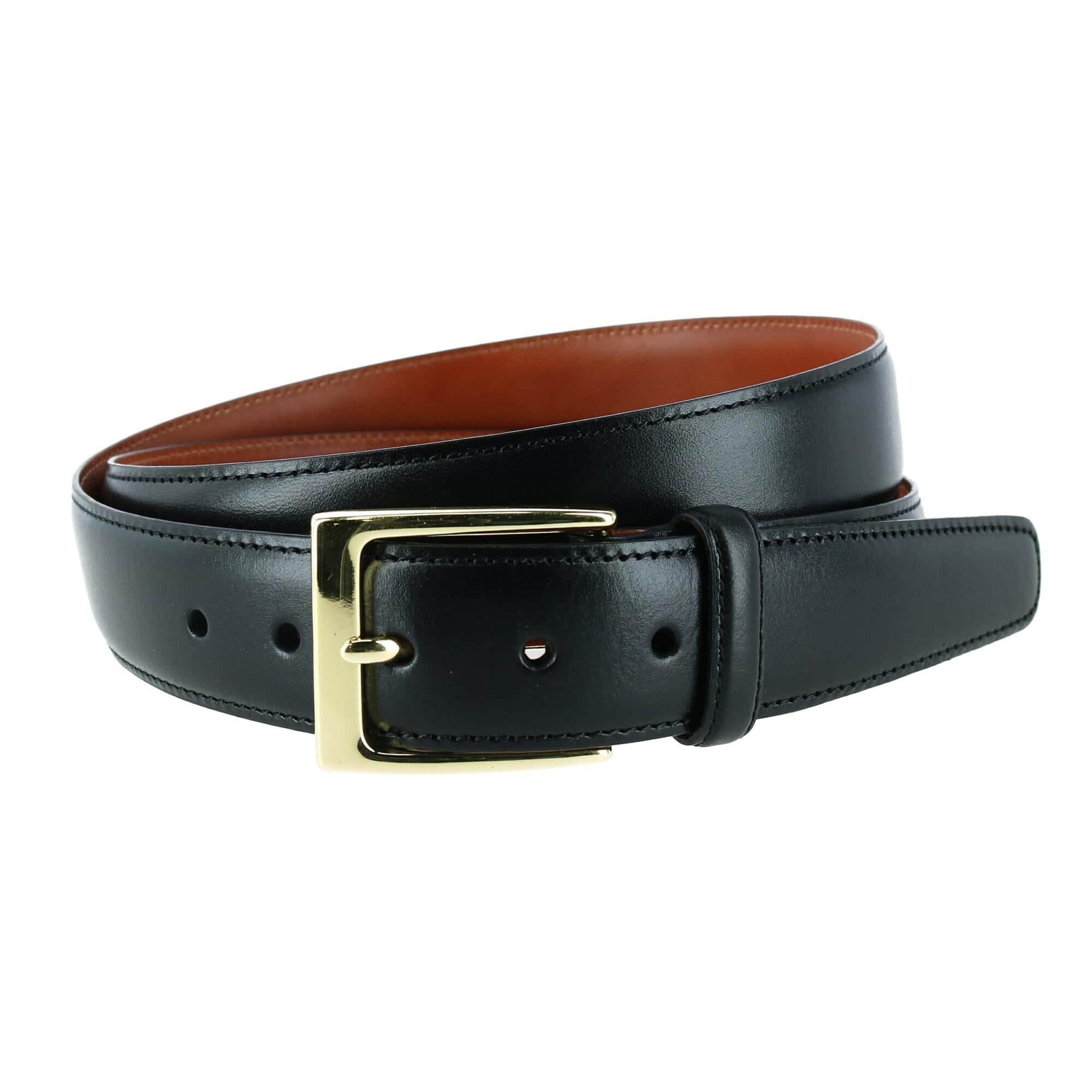 Classic 30mm Cortina Leather Belt - Black