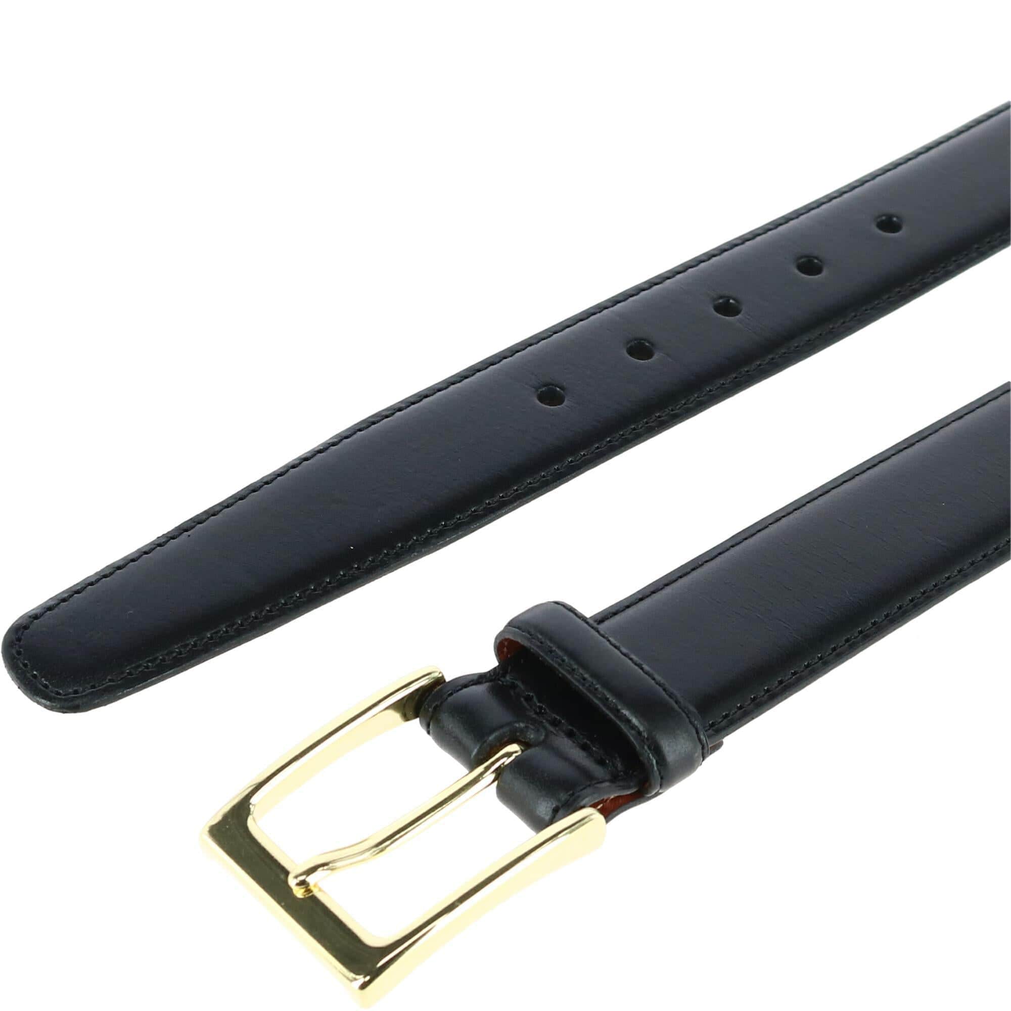 Classic 30mm Cortina Leather Belt - Black