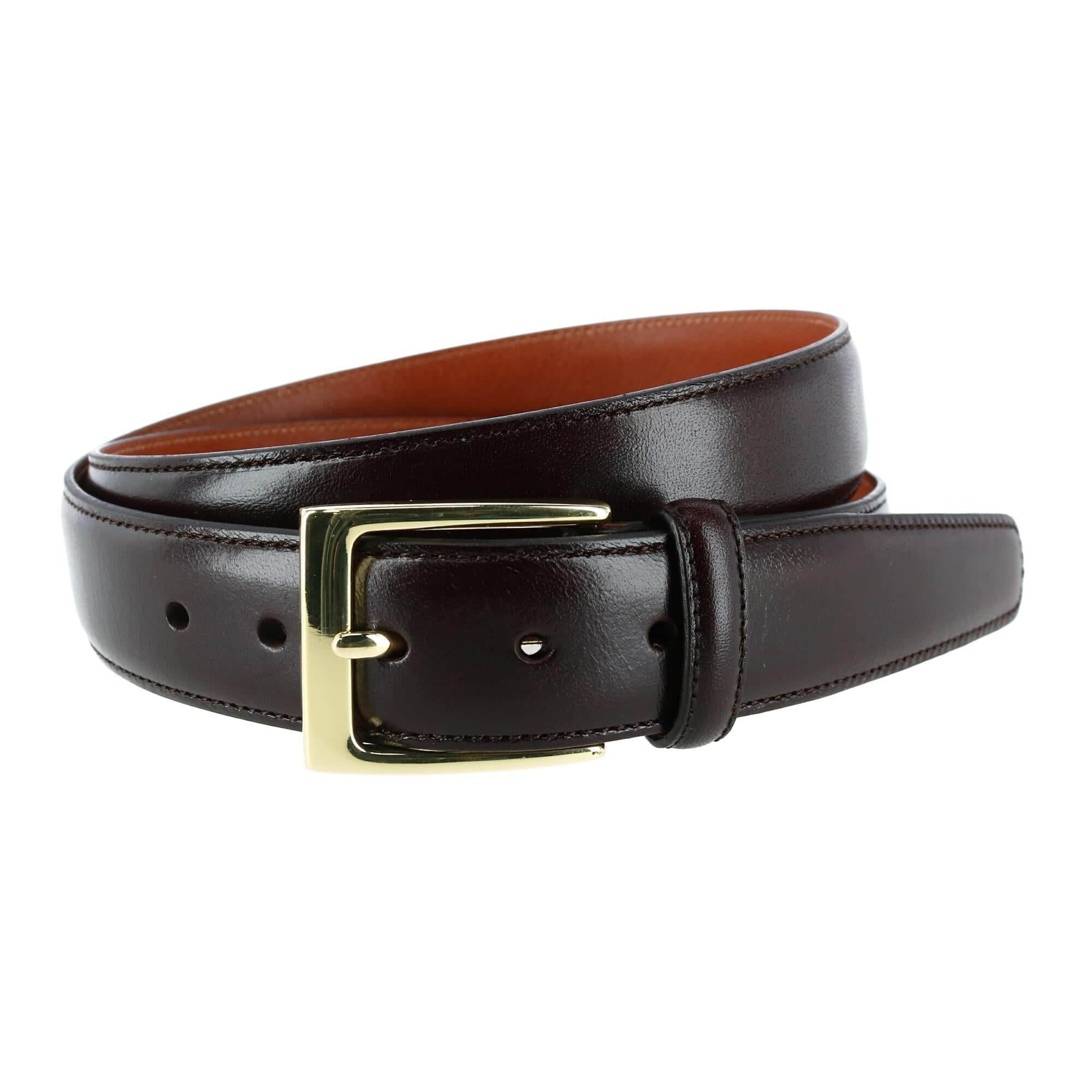 Classic 30mm Cortina Leather Belt - Dark Brown