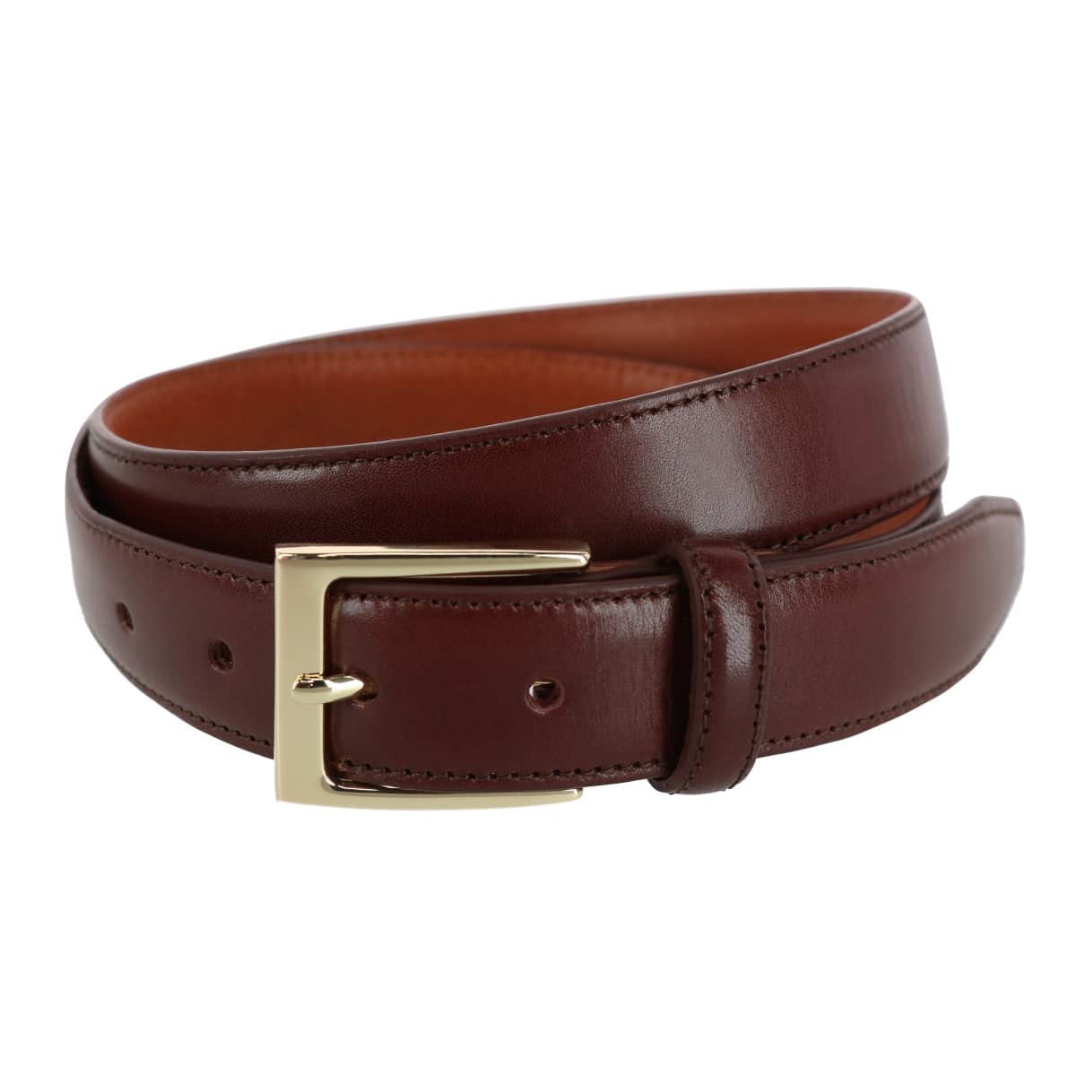Classic 30mm Cortina Leather Belt - Mahogany