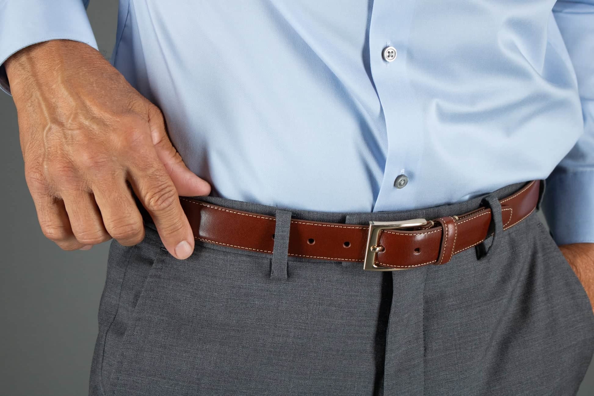 Classic 30mm Cortina Leather Belt - Honey Maple