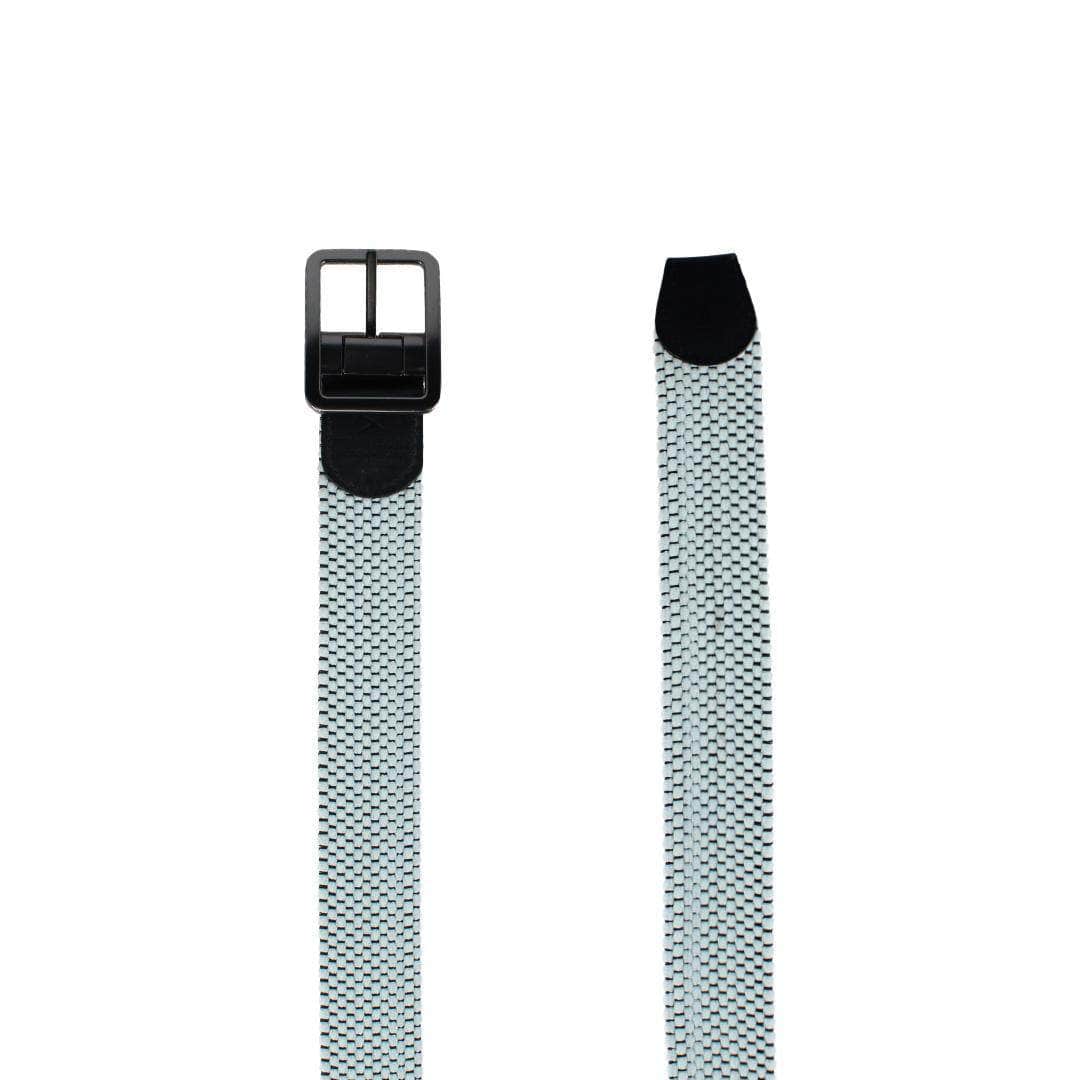 Alejandro Black Stripes & White Reversible Braided 35MM Golf Belt - Black Stripes and White