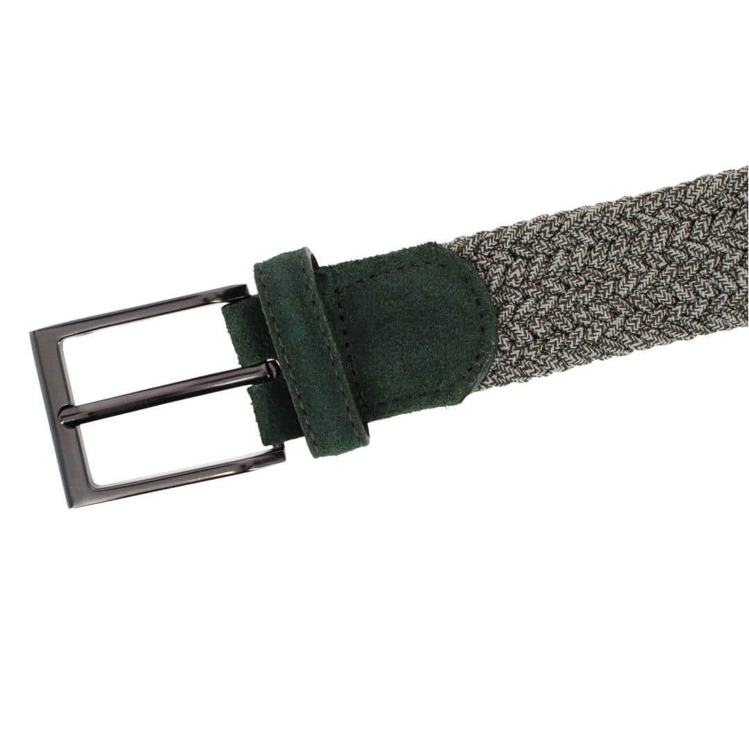 Madden Marble Weave 35mm Golf Stetch Belt - Khaki
