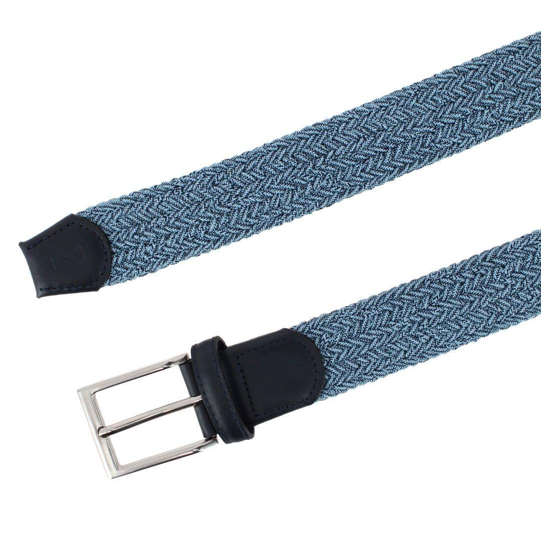 Madden Marble Weave 35mm Golf Stetch Belt - Blue