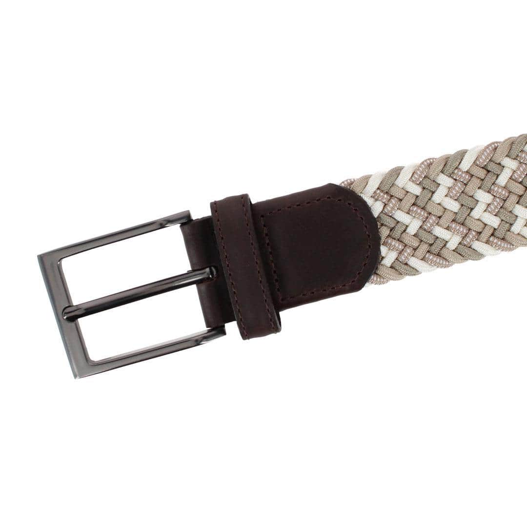 Edward 35mm European Weave Golf Braided Belt - Khaki