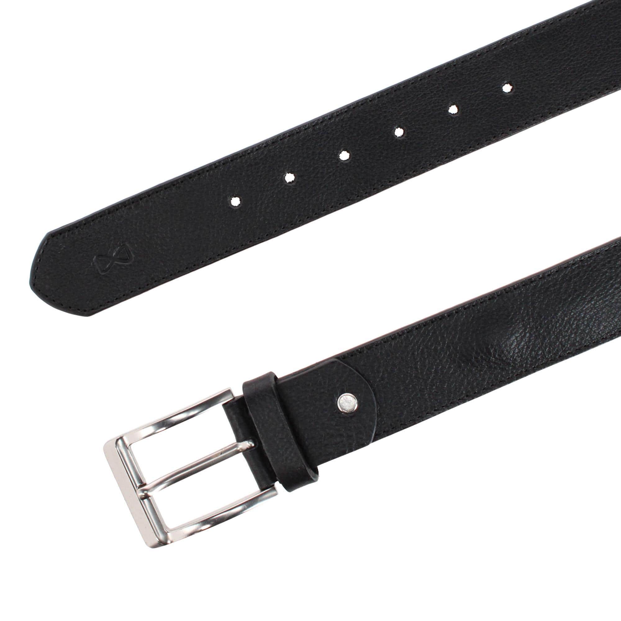 Diplomat Hidden Zipper Geniune Leather Money Belt - Black
