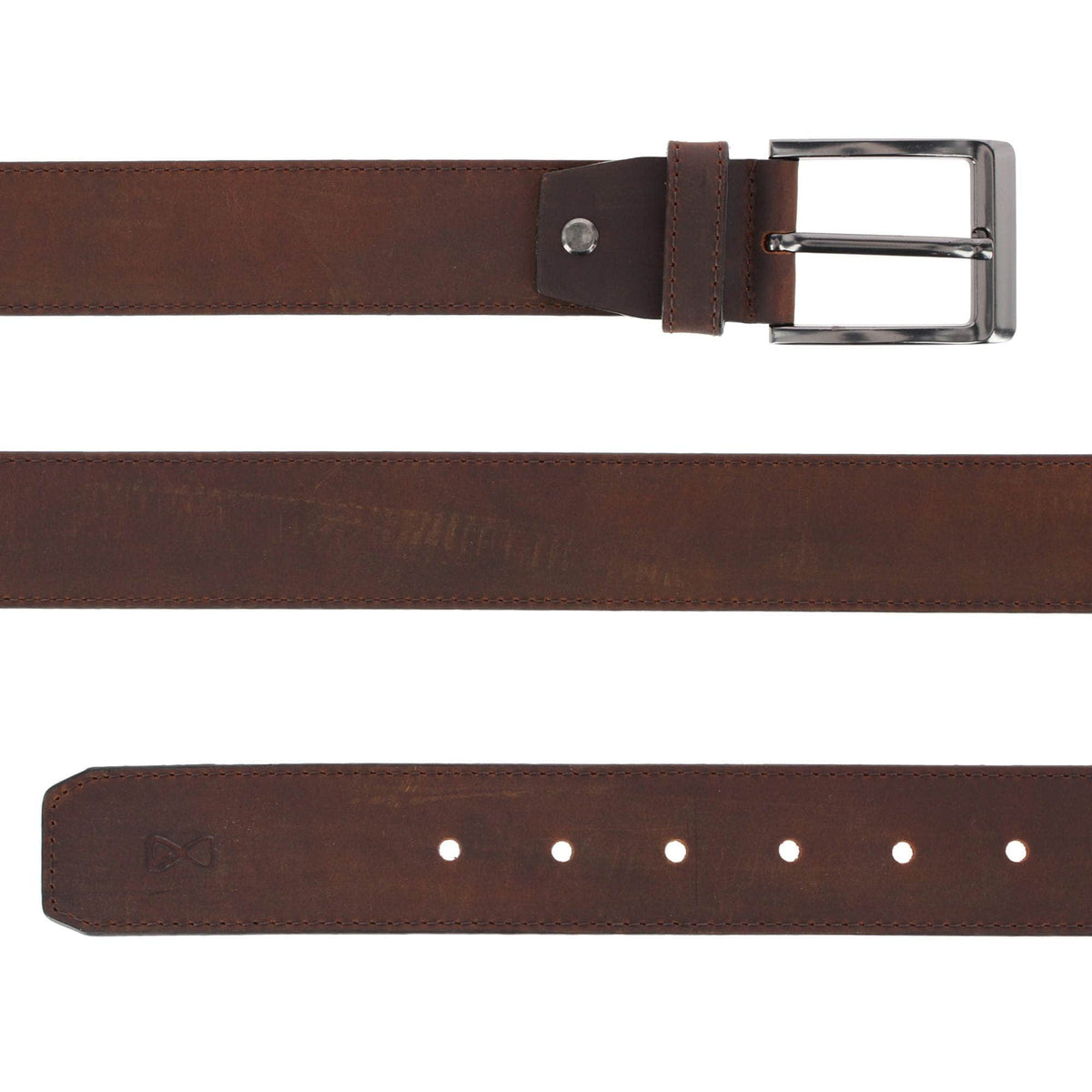 Calder 40mm Crazy Horse Leather Jean Belt - Tan