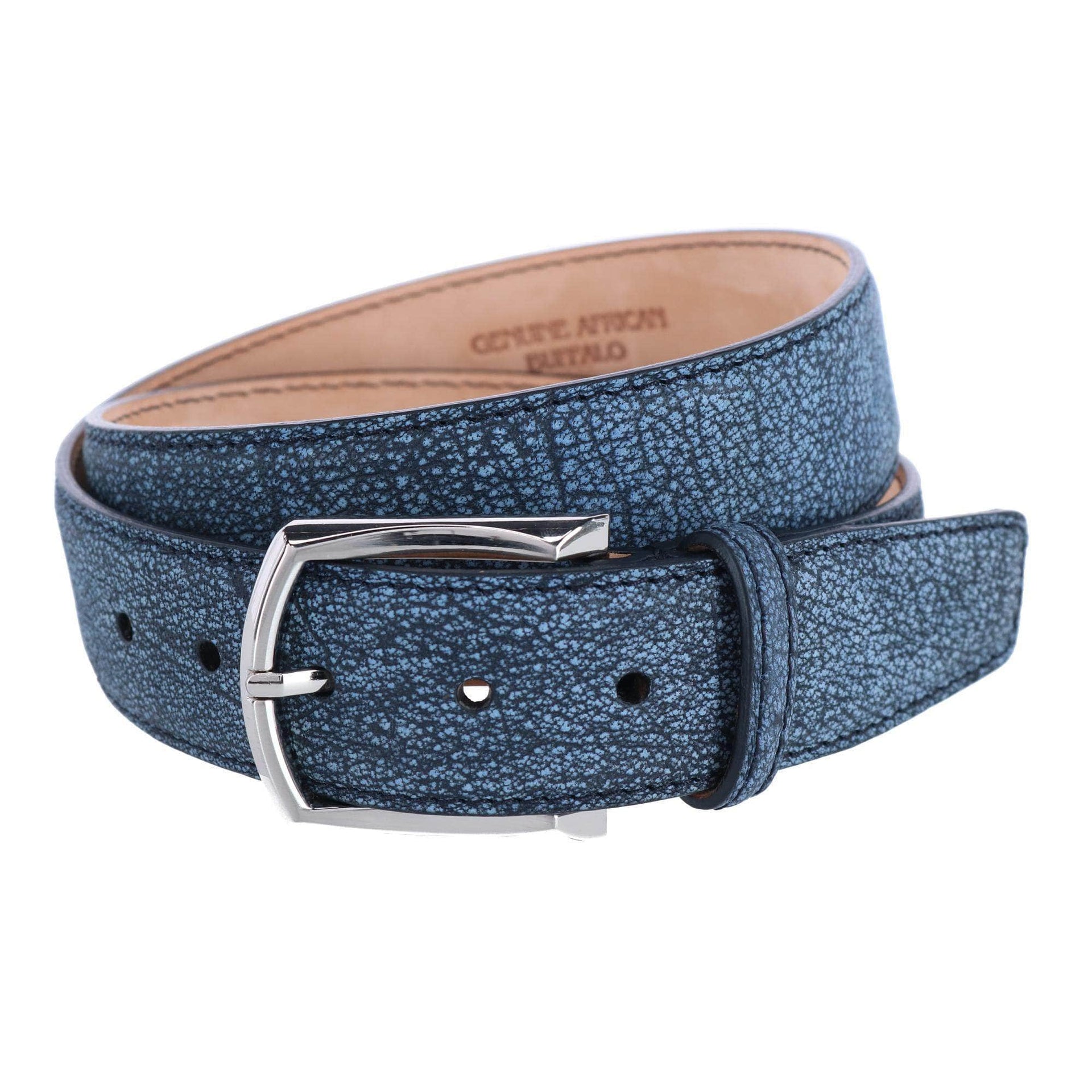 Double side Blue/TAN Genuine Crocodile Leather Skin Men's Belt With LV  Buckle