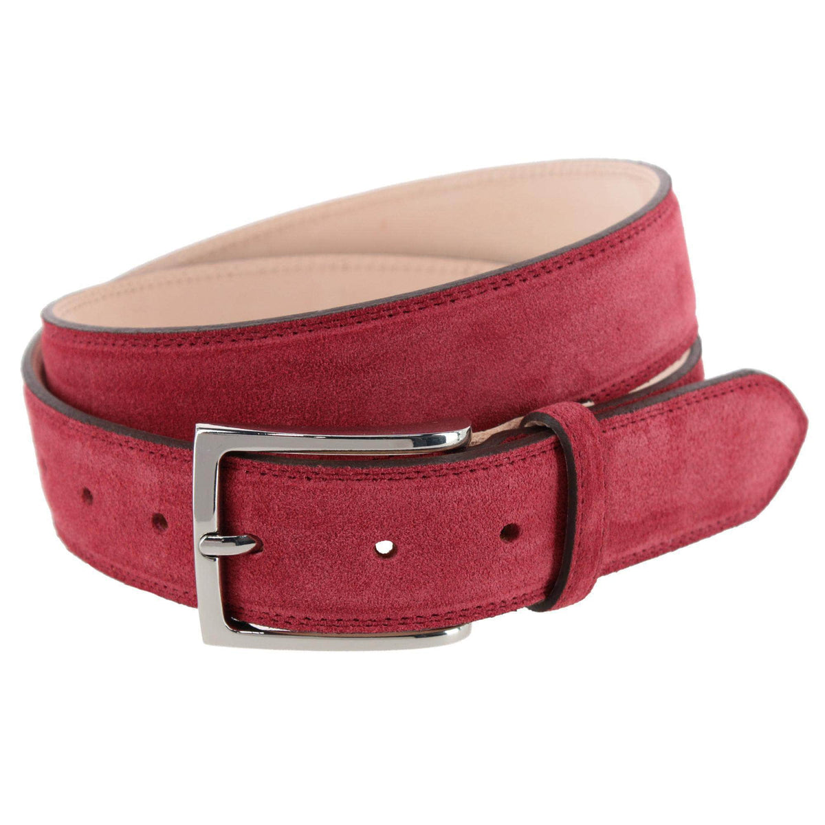 Armando Italian Suede 35mm Feathered Edge Belt