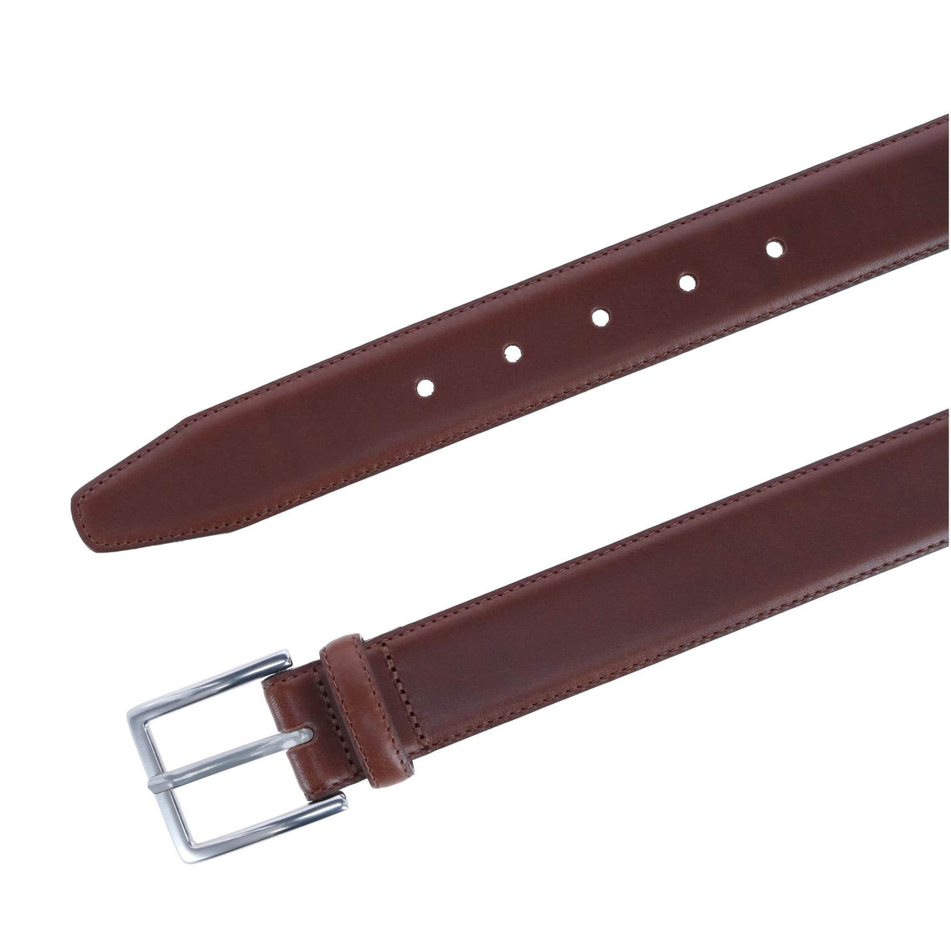 Orion Smooth Calfskin 35mm Dress Belt - Brown