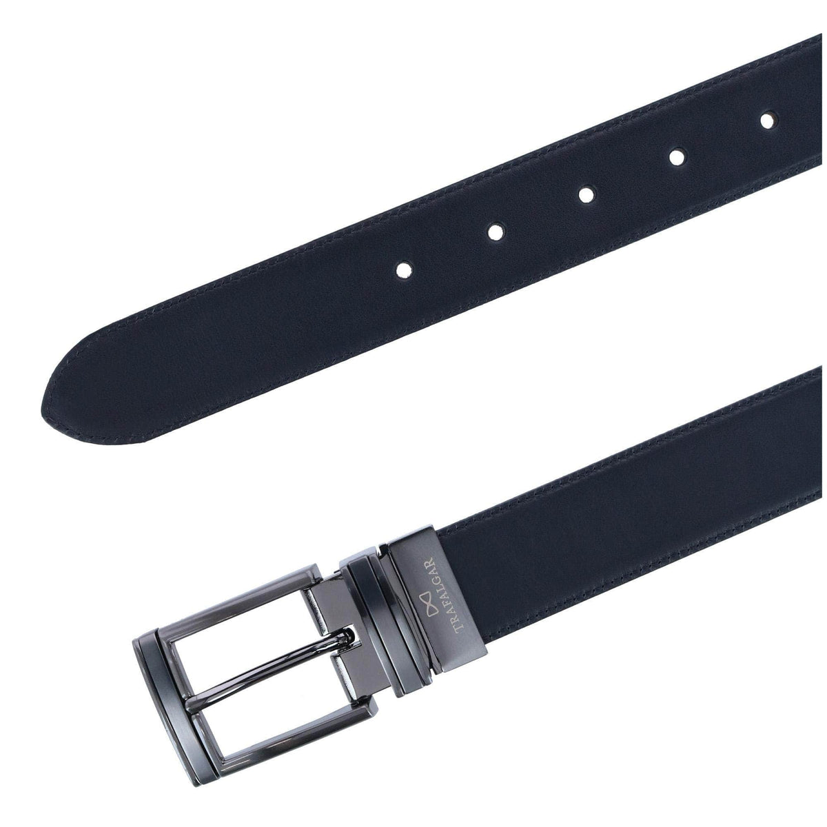 Maverick 32mm Reversible Leather Dress Belt - Black to Brown