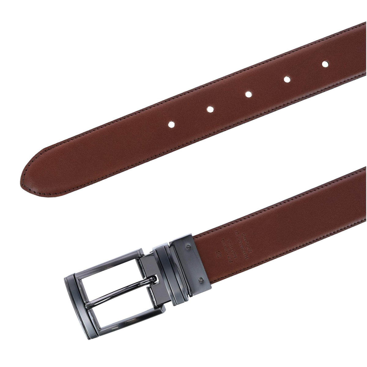 Maverick 32mm Reversible Leather Dress Belt - Black to Brown