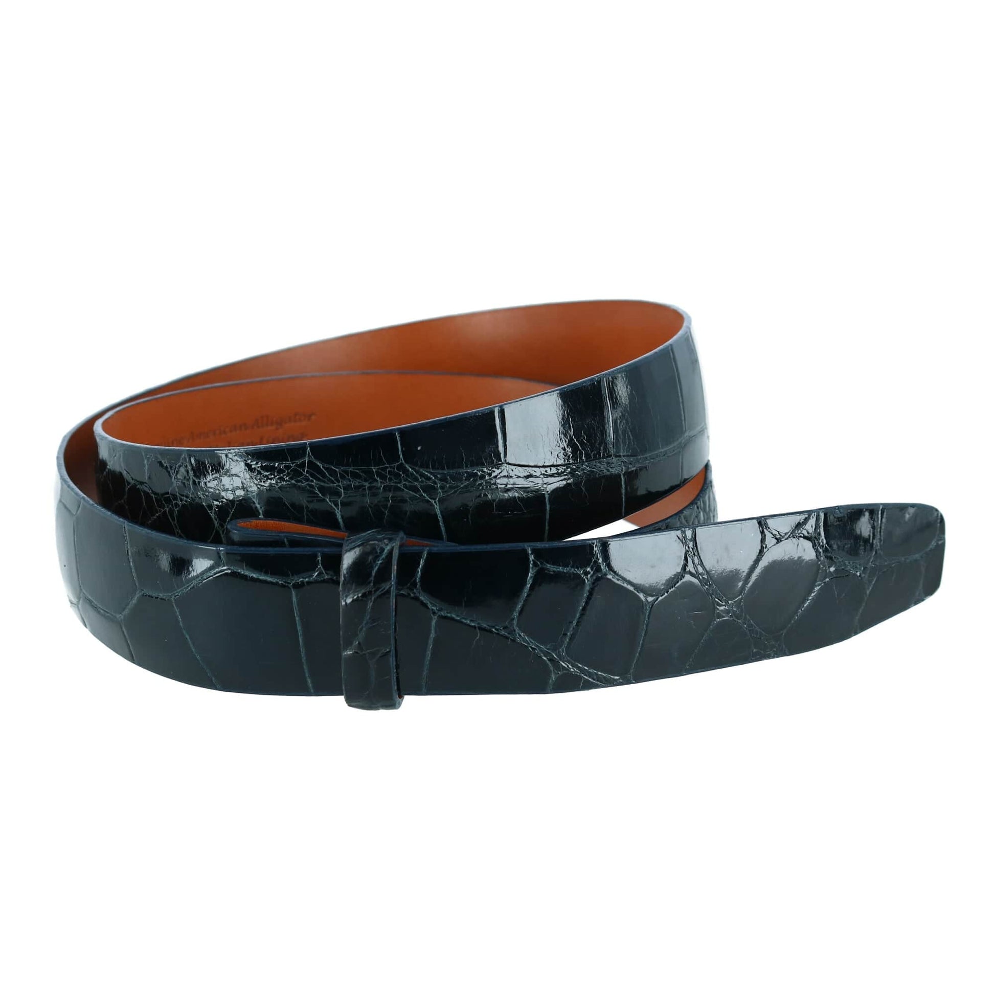 Genuine Alligator 30mm Compression Belt Strap - Navy