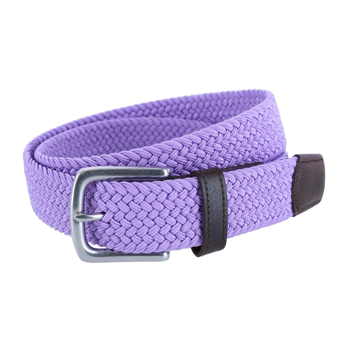 Riverside Solid Stretch Weave Belt - Light Purple