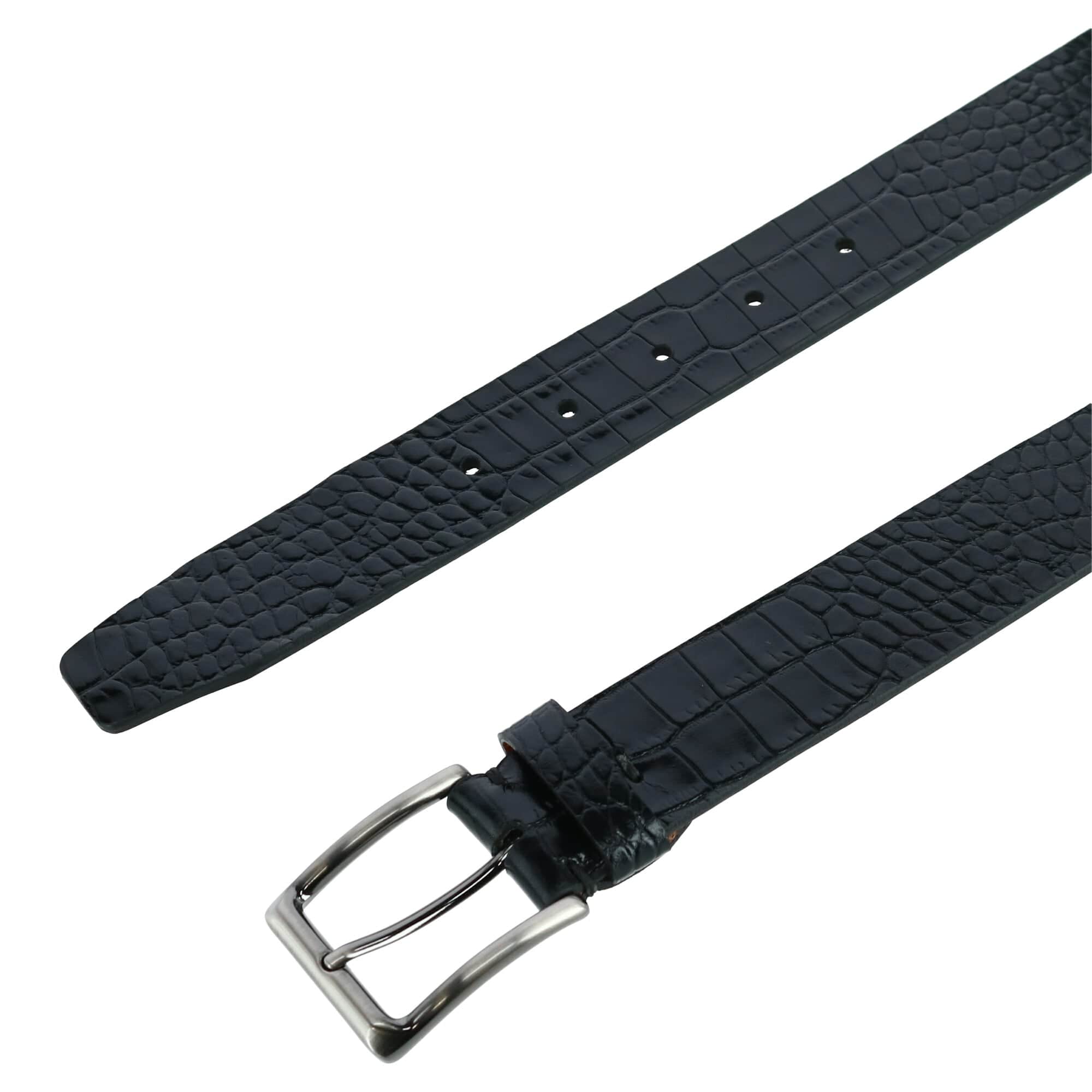 Matisse 35mm Mock Croc Leather Belt by Trafalgar Men's Accessories