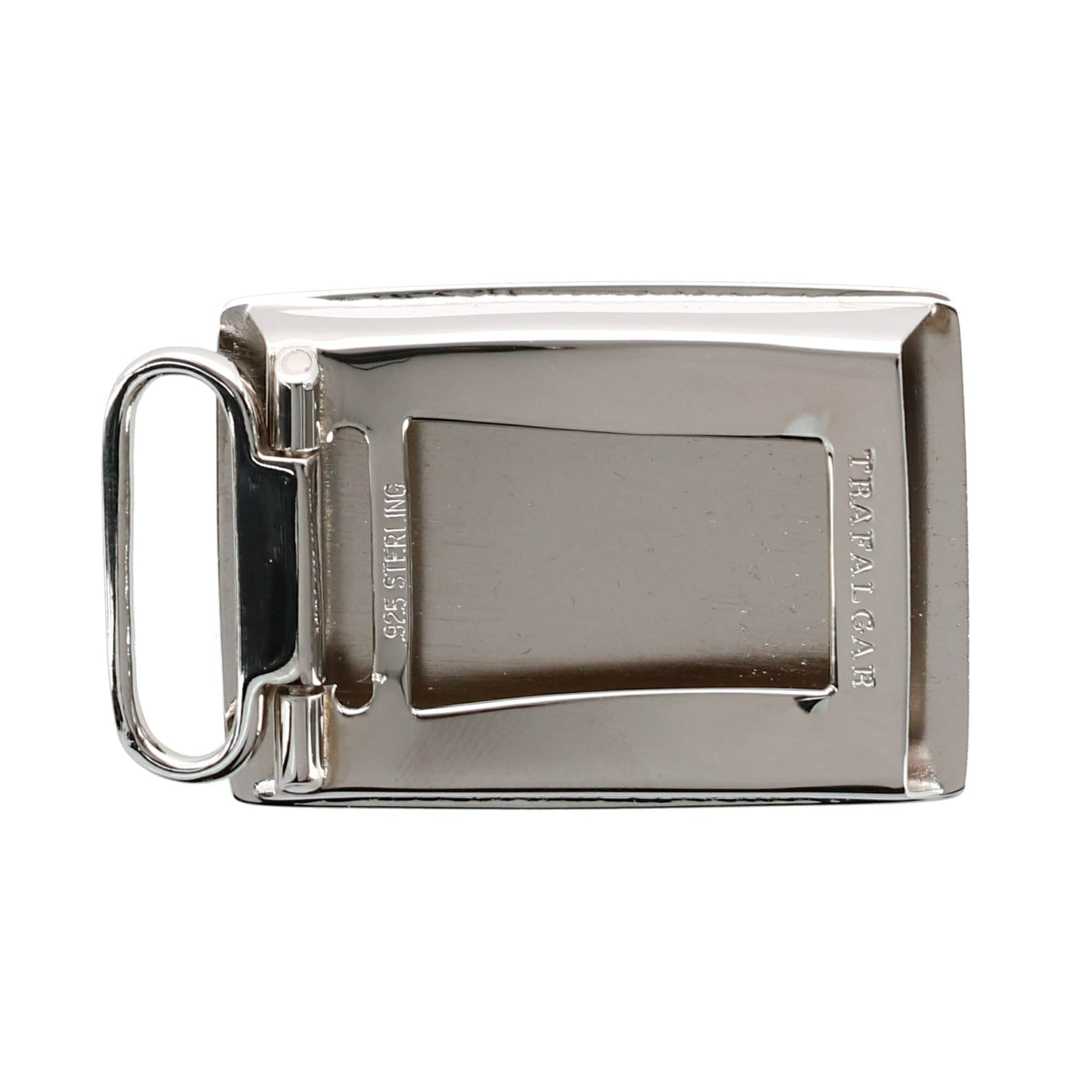 25mm Regent Silver Compression Belt Buckle - Silver