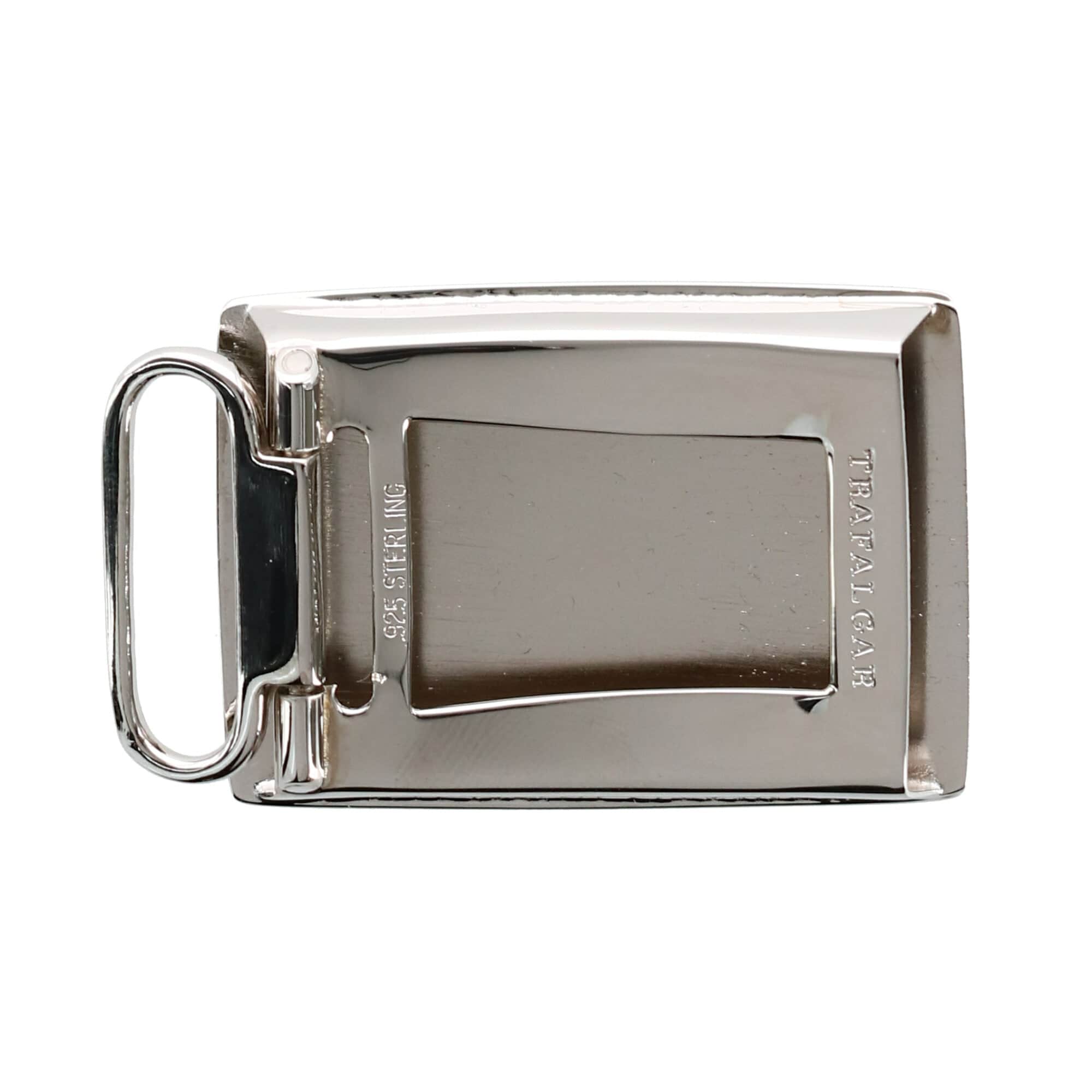 25mm Regent Silver Compression Belt Buckle - Silver