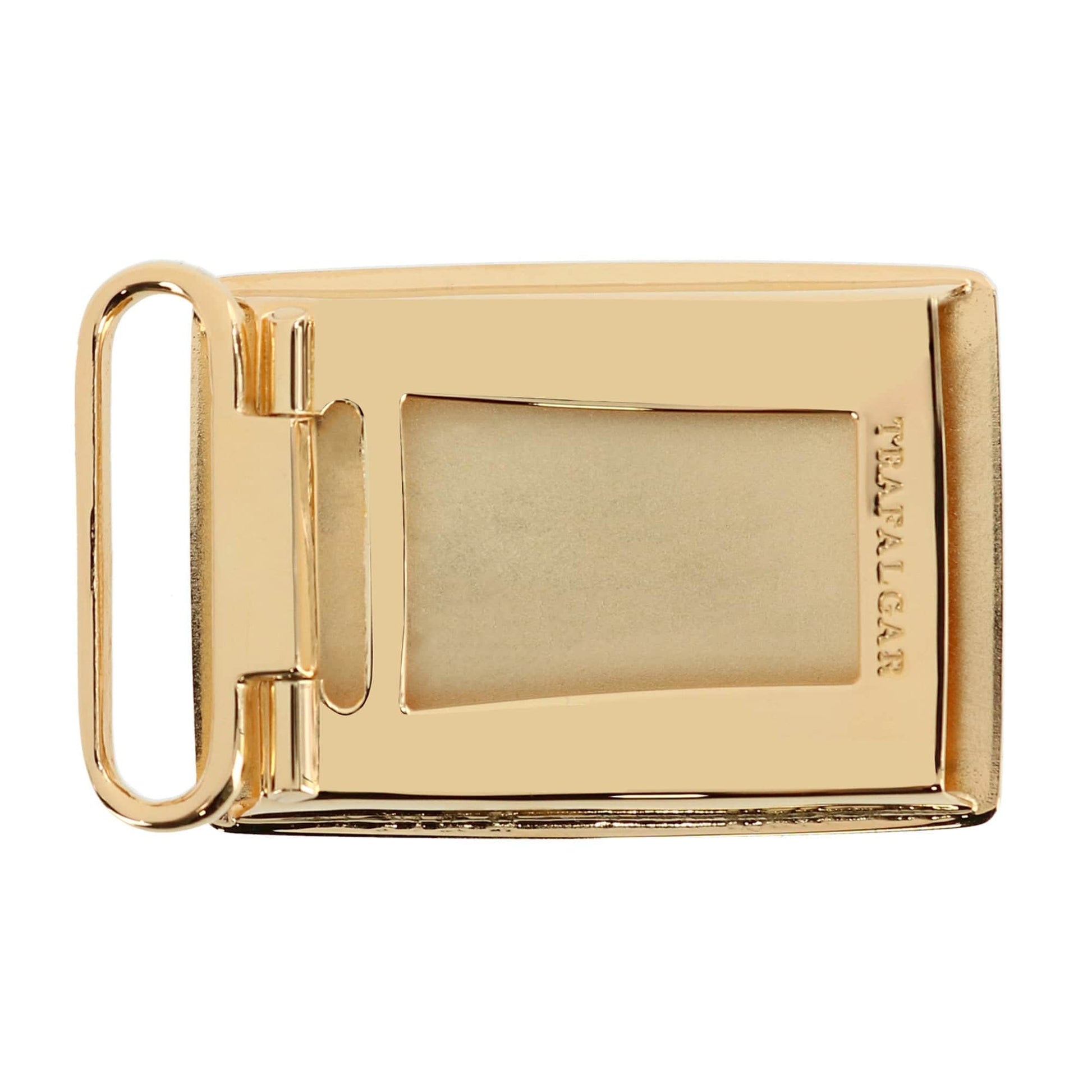 30mm Gold Plated Compression Belt Buckle - Gold