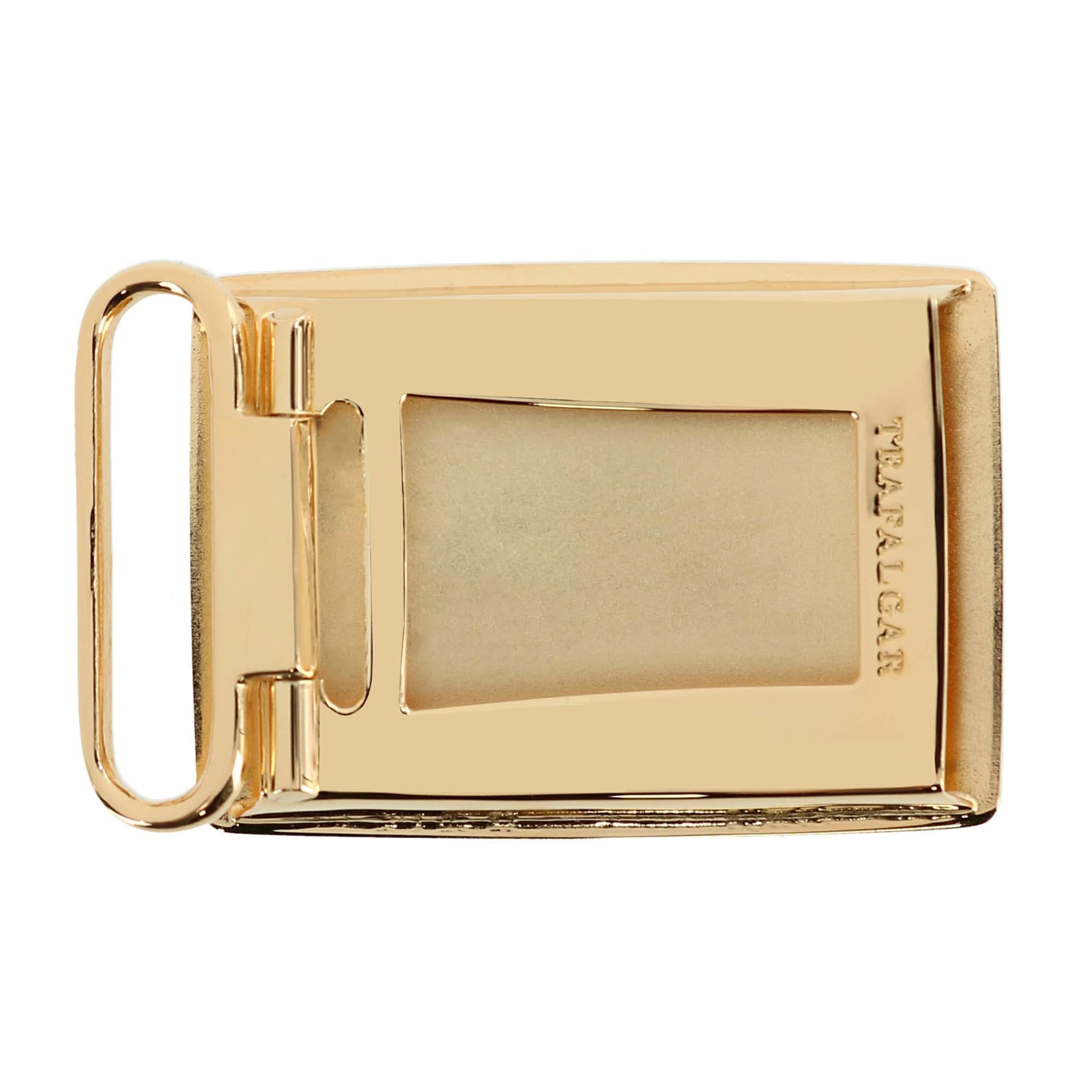 30mm Gold Plated Compression Belt Buckle - Gold