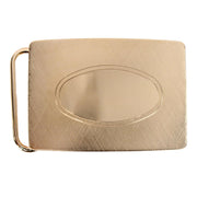 30mm Oval Signet Brass Based Compression Belt Buckle
