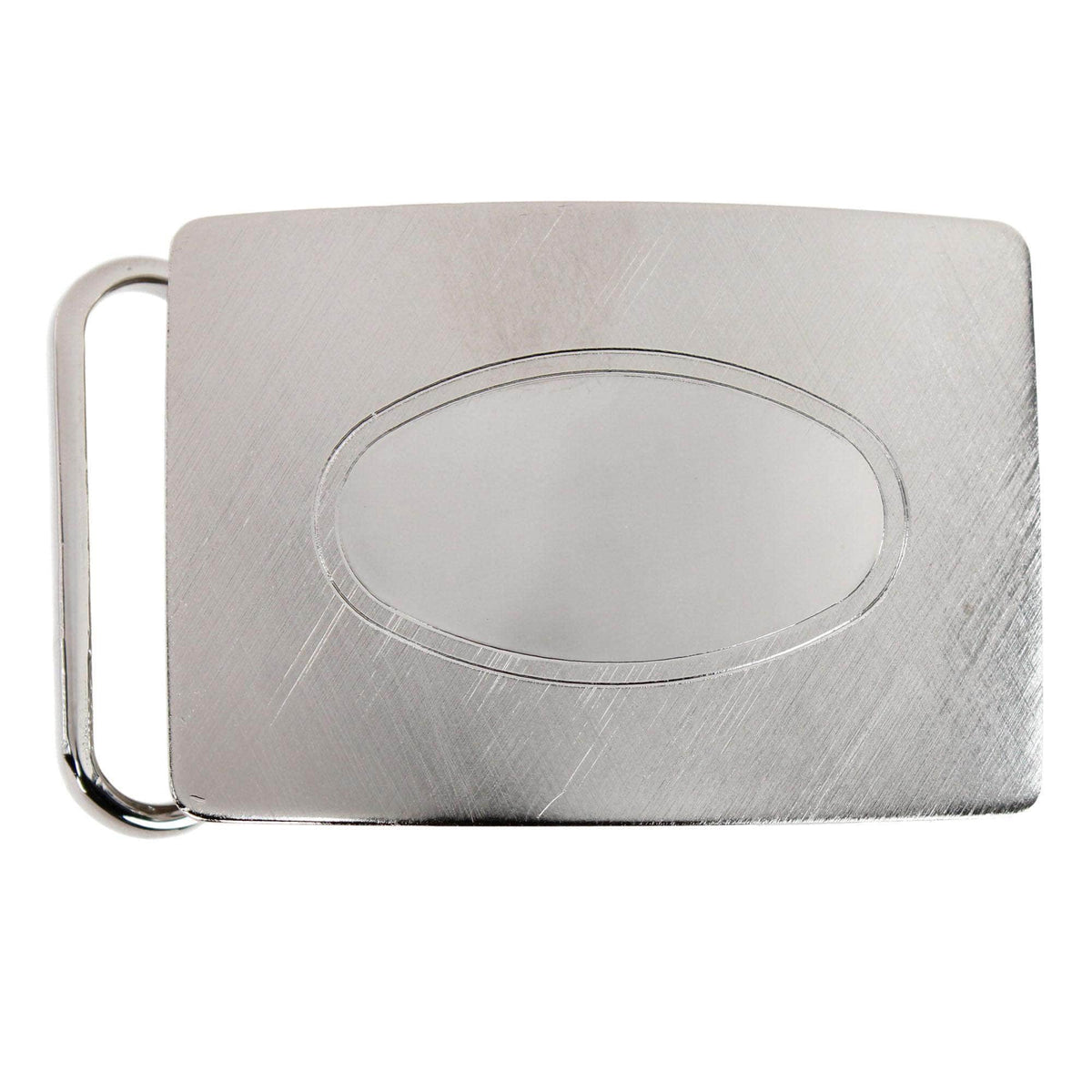 30mm Oval Signet Brass Based Compression Belt Buckle