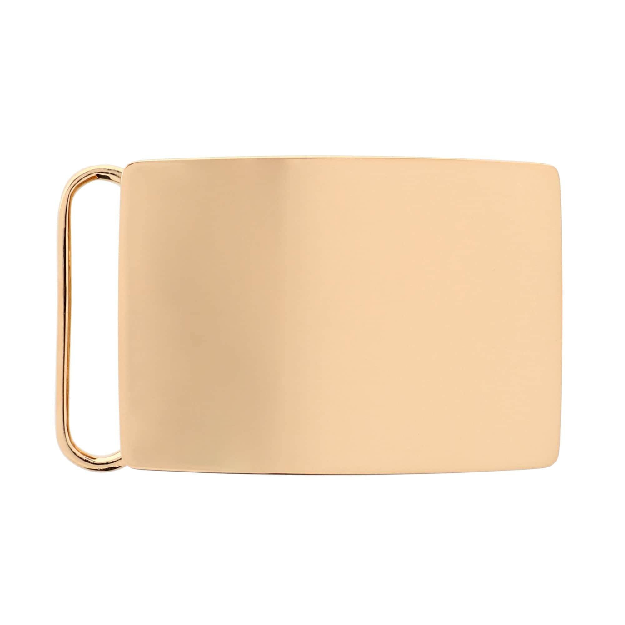30mm 24K Over Brass Compression Belt Buckle