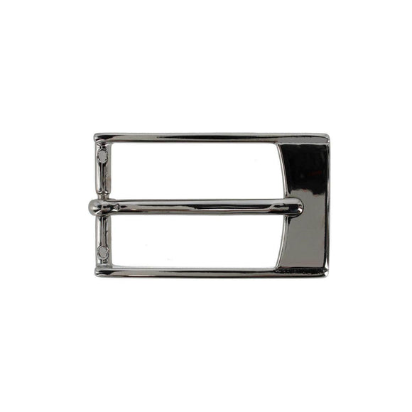 30mm Elongated Rectangular Solid Brass Italian Harness Belt Buckle