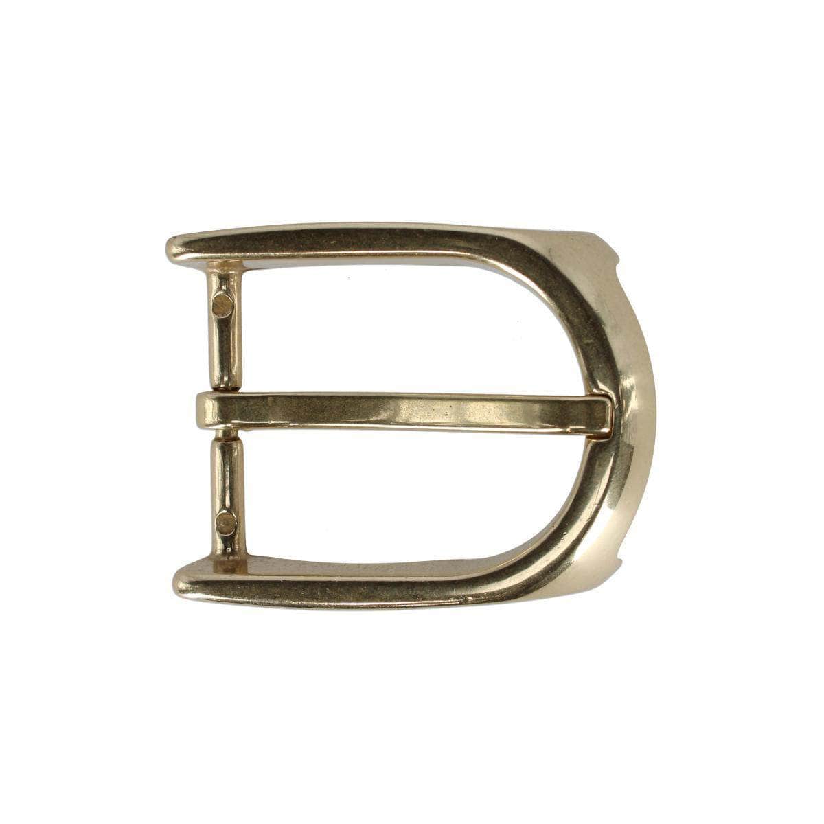 35mm Italian Solid Brass Substantial Harness Belt Buckle