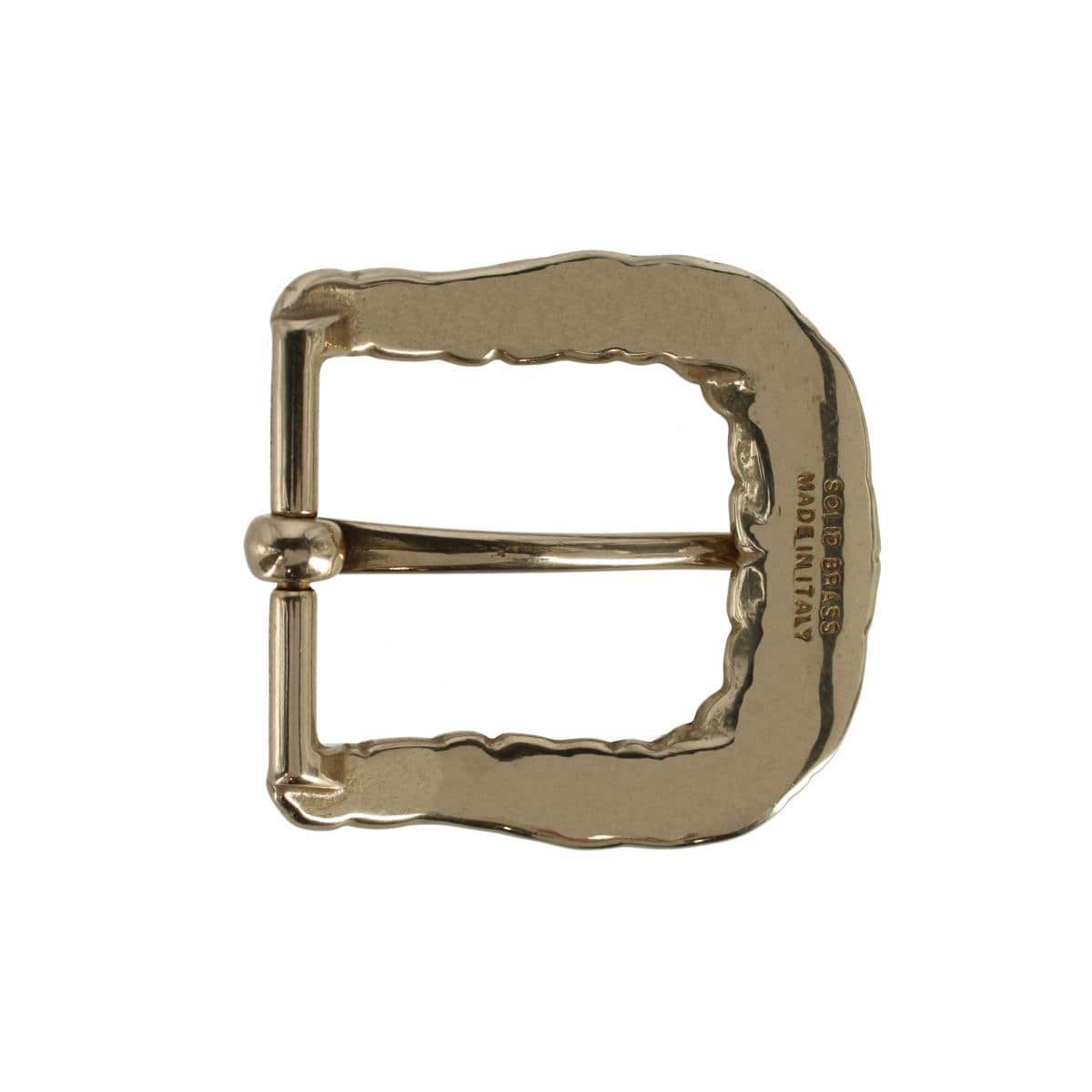 35mm Opulent Scaled Italian Solid Brass Harness Belt Buckle by